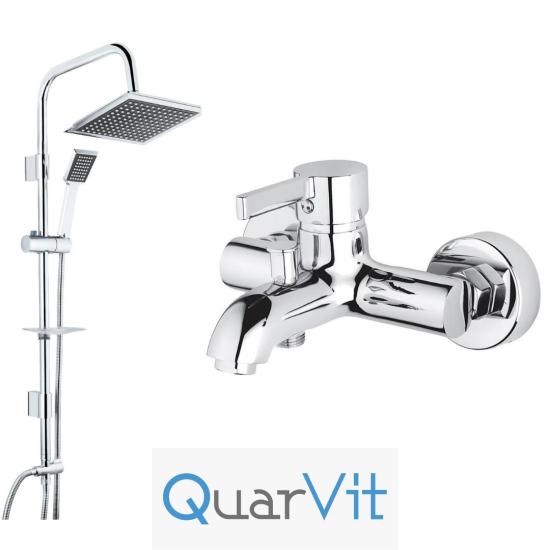 QuarVit Street Q1 Robot Duş Seti + Prima Banyo Bataryası 2 li Set